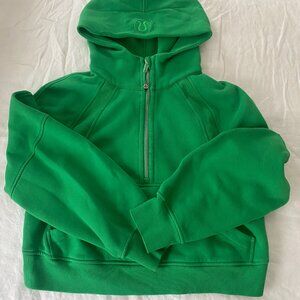 Lululemon half-zip Scuba hoodie Green Punch Sz XS/S